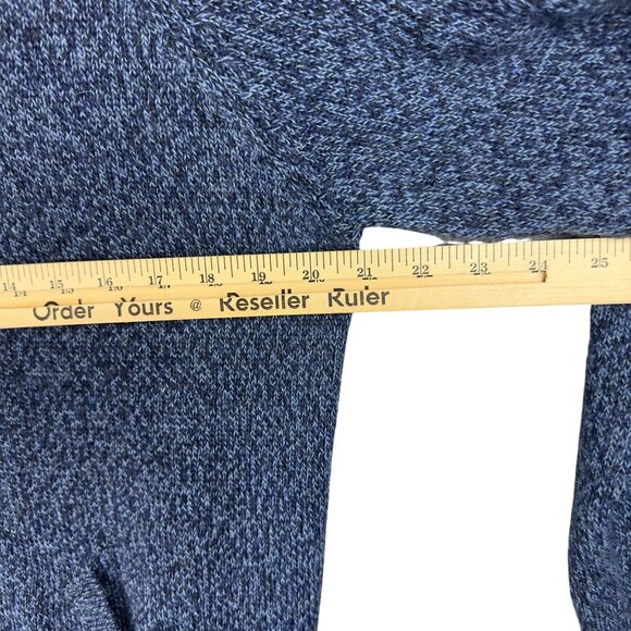 Nusta 100% Baby Alpaca Texture Sweater Adults M Blue Soft Warm Full Zip - Picture 8 of 10